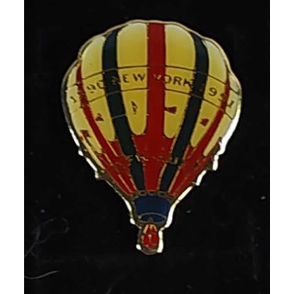 New York VFW 90 91 Aux Hot Air Balloon Pin for a Hat, Lapel, Jacket or Backpack